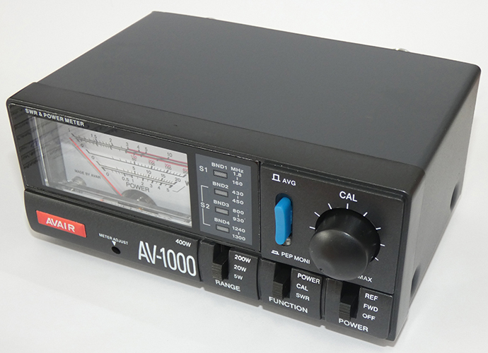 VHF & UHF Power & SWR meter, Avair – 1.4-160 MHz, 430-450 MHz, 800-930 MHz & 1240-1300 MHz, 5W/ 20W / 200W & 400W handling